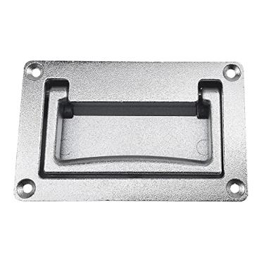 Imagem de YUDTKK Puxador embutido de liga de zinco, puxador de recipiente, maçaneta de porta embutida, 4,37 x 2,74 polegadas