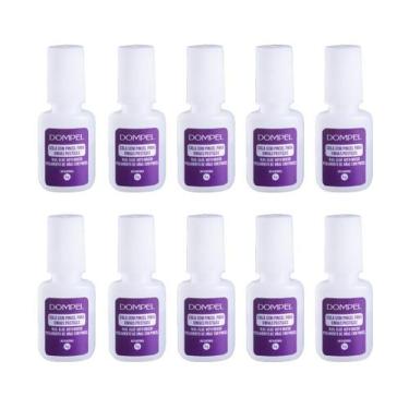 Imagem de Kit 10 Cola Para Unhas Postiças Com Pincel 5g Profissional Salão de Be