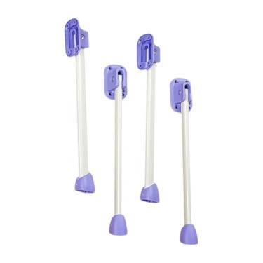 Imagem de IEUDNS 4pcs dobrando as pernas de mesa substituto fácil de instalar as pernas da mesa de café dobrável para o bench office Night Stands Laptop Desk, 34 Centímetros