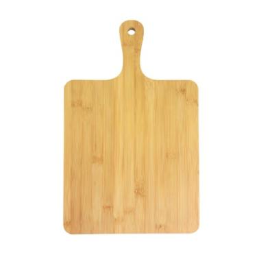 Imagem de Conjunto de 6 bandejas de bambu simples de 40,6 x 25,4 cm, bandeja de charcutaria de madeira, conjunto de tábuas de corte personalizadas, laser personalizado, gravação CNC, decoração de parede