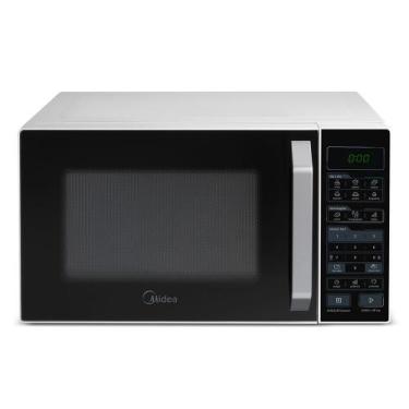 Imagem de Micro-ondas 27L Branco Porta Preta SmartPlate Midea, 220V, 12,7kg, 27L