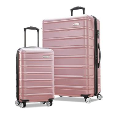 Imagem de Samsonite Omni 2 malas expansíveis rígidas com rodas giratórias, conjunto de 2 peças (bagagem de mão/grande), Ouro rosa, 2-Piece Set (19/28), Omni 2 Mala expansível rígida com rodas giratórias