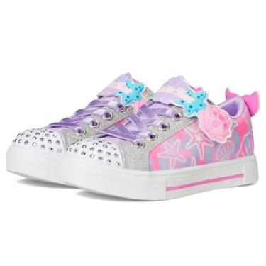 Imagem de Skechers Tênis feminino Twinkle Sparks-Underwater Magic 314824l (criança pequena), Lavanda/Multi, 22