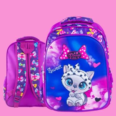 Imagem de Mochila Infantil Escolar Bolsa Menina Infantil Resistente Impermeável 