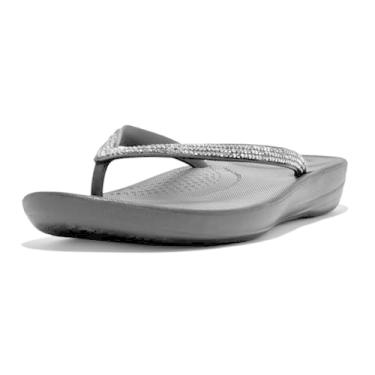 Imagem de FitFlop Chinelo feminino Iqushion Sparkle, Preto, 11