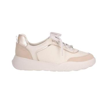 Imagem de Tênis Fascite Anabela Wide Fit Piccadilly 949026 Feminino (Off White, BR, Adulto, Numérico, 35)