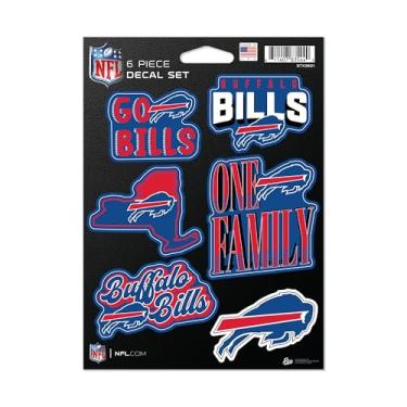 Imagem de Rico Industries NFL Football Buffalo Bills Conjunto de decalques de 6 peças
