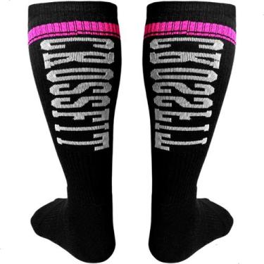 Imagem de Meião Exercício Funcional Compressivo 3/4 Cano Longo Corrida Academia 