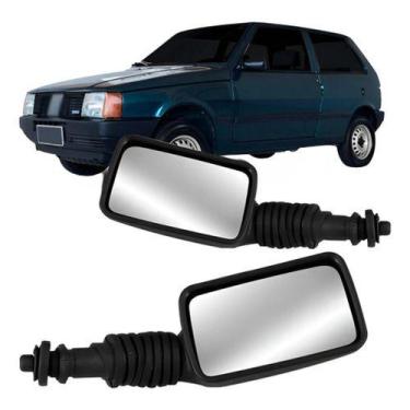 Imagem de Par Retrovisor Uno 1985 Até 1991 Com Controle Ajuste - COFRAN