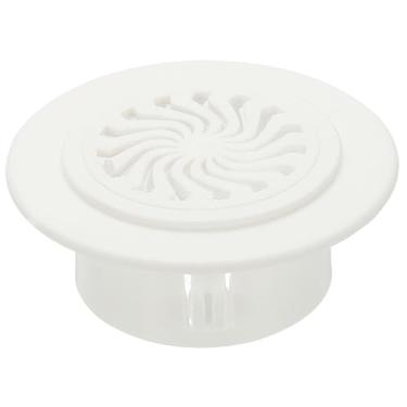 Imagem de PATIKIL Ventilação de ar redonda 2,3" (59 mm), tampa de ventilação ABS ajustável, ventilação da grade com tela adequada para orifício de 6 a 7 cm para banheiro, escritório, cozinha, quarto, ventilação