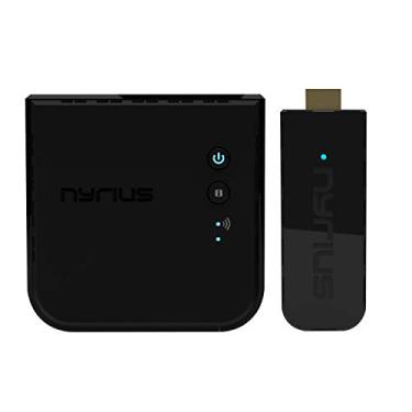Imagem de Nyrius Aries Pro+ Wireless HDMI Video Transmitter & Receiver to Stream 1080p Video up to 165ft from Laptop, PC, Cable Box, Game Console, DSLR Camera to a TV, Projector or Boardroom Screen (NPCS650)