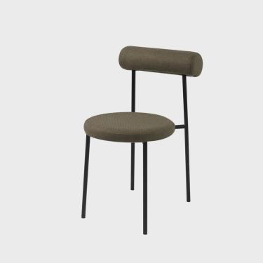 Imagem de Cadeira Base de Aço e Assento e Encosto Estofados Roll