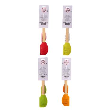 Imagem de Conjunto com 2 Espátulas Frutas De Silicone Com Cabo De Madeira - Casual Home