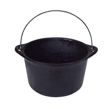 Imagem de Panela Ferro Fundido Caldeirão Antigo Sem Tampa N° 20 3L