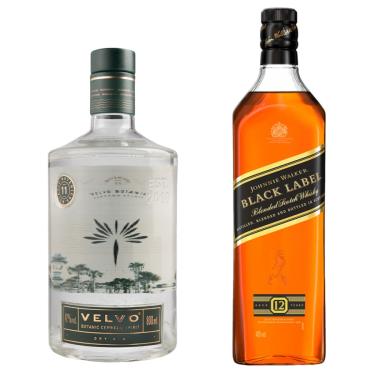 Imagem de Velvo Botanic 800ml + Black Label blended Scotch Whisky 1000ml