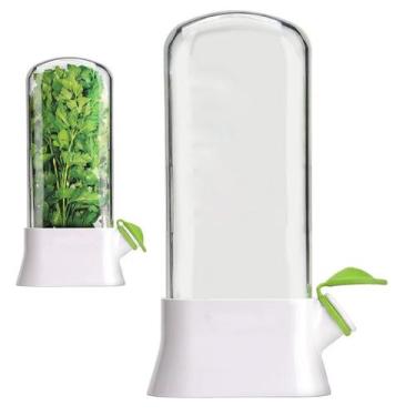 Imagem de Dispenser Recipiente Armazenamento Ervas Frescas Geladeira Conserva As