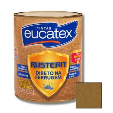 Imagem de Tinta Esmalte Direto Na Ferrugem Eucatex 900ml Portão Janela Metal Fer