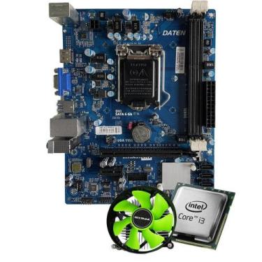 Imagem de Kit Upgrade Placa Mãe H110 Intel Core I3-7100 E Cooler - Amorim