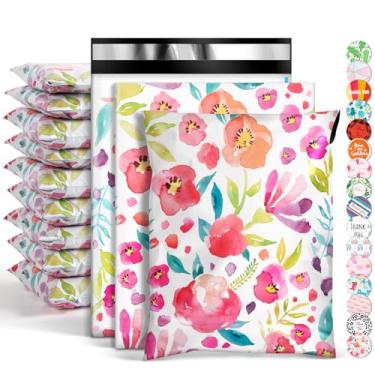 Imagem de Oududianzi 50 peças de envelopes grandes de poliéster, sacos de envio de 25 x 30 cm, envelopes modernos, sacos de embalagem de plástico, envelopes autoselados, sacos de poliéster para negócios, roupas