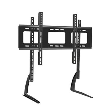 Imagem de Suporte de TV de parede para TV, suporte de TV de mesa com aço laminado a frio de 2,5 mm de espessura, base de TV de mesa com ajuste de altura de três posições, serve para TVs de 37 a 75 polegadas