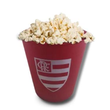 Imagem de Balde para pipoca flamengo verde oficial 3l 3 litros 3000ml - Allmix, 