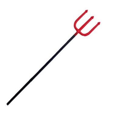 Imagem de Tridente de Plastico Desmontavel Trispeto Garfo Fantasia Diabinha Diab