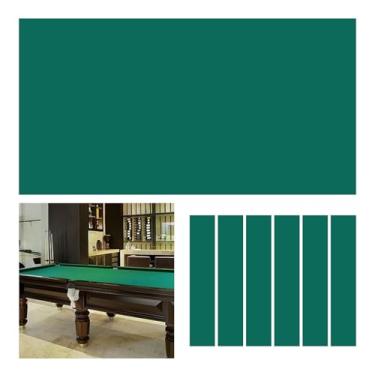 Imagem de Mesa De Bilhar De Feltro Com 6 Panos De Borda, Pano De Bilhar Grande E Rápido Para Clubes, Bares E Jogos Esportivos Internos(Green)