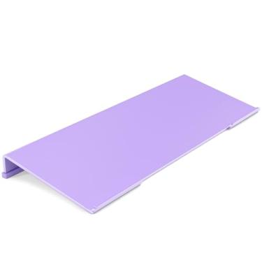 Imagem de Rulyyo Suporte ergonômico para teclado de computador - Suporte de teclado acrílico roxo de 43 cm para mesa com suporte inclinado para teclado com tira antiderrapante para escritório em casa, digitação