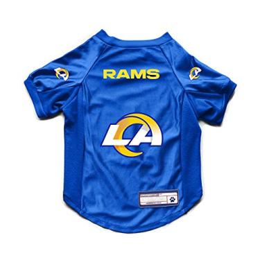 Imagem de Littlearth NFL Los Angeles Rams Camiseta elástica para animais de estimação, grande