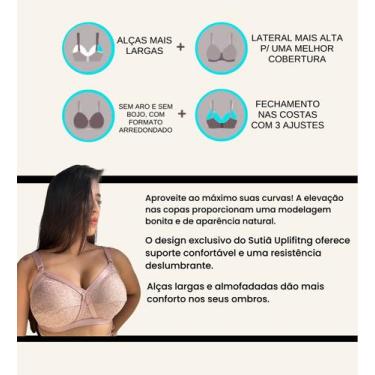 Imagem de Sutiã Sustentação Reforçado Sem Aro Sem Bojo Tamanho Grande - Wild