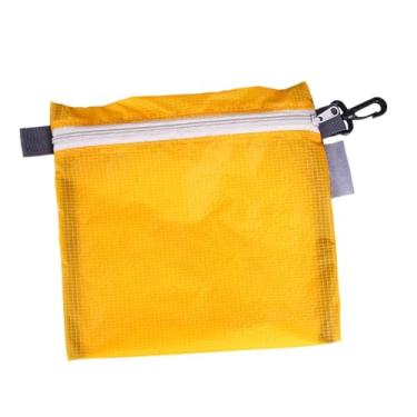 Imagem de UGPLM Bolsa pequena utilitária, bolsa para lápis, leve, multiuso, de armazenamento para celular, carteira, artigos de papelaria para áreas externas, Laranja