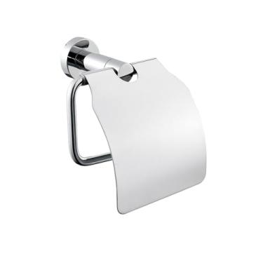 Imagem de Conjunto de banheiro de aço inoxidável polido – prateleira para toalhas, suporte para papel higiênico, saboneteira, gancho para roupão – fácil instalação, 5 peças, suporte para papel