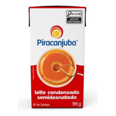 Imagem de Kit c/ 2 Piracanjuba Semidesnatado de 395g leite condensado