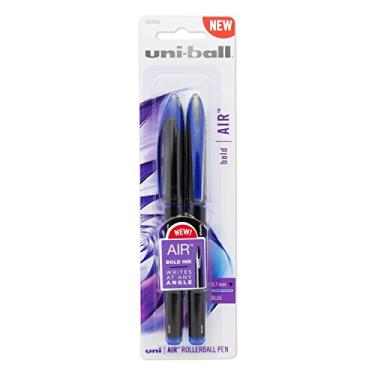Imagem de uni-ball Caneta esferográfica Air Rollerball, ponta fina (0,7 mm), azul, 2 unidades