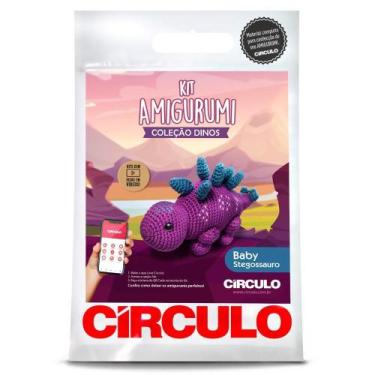 Imagem de Kit Amigurumi Dinos Círculo - Baby Stegossauro