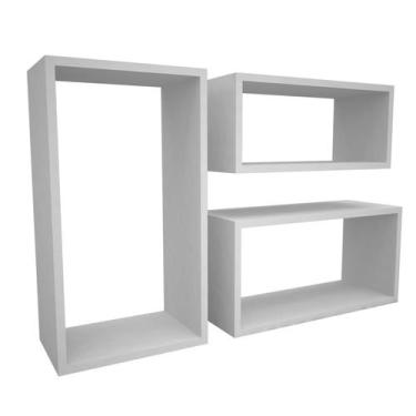 Imagem de Kit Nicho Retangular Branco Mdf 15 Mm - Sonno Baby