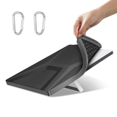 Imagem de GEEKERA Mini capa protetora Starlink, acessórios de antena parabólica Starlink, proteção total à prova d'água, anti-queda, ganchos gratuitos para atividades ao ar livre, viagens, acampamento, preto