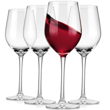 Imagem de Royalrose Copos de vinho tinto vintage premium Delight – Conjunto de 4 taças de 470 ml para vinho, coquetéis, água com gás, utensílios elegantes para entretenimento ou uso diário (Taças de vinho tinto