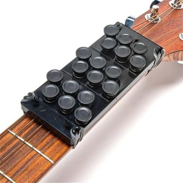 Imagem de Ez-Fret Acessório de guitarra, elimina a dor nos dedos, 110 acordes disponíveis, cabe na maioria das guitarras acústicas de tamanho completo, L/H OK, não é uma ferramenta para iniciantes, para pessoas