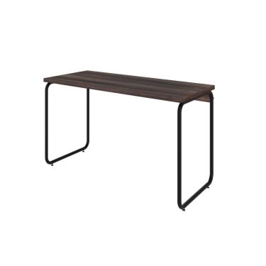 Imagem de Mesa Office 120x60x75cm Round Nogal - Est.preta Nogal - Est.preta