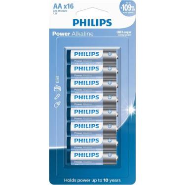 Imagem de PHILIPS Pilha alcalina AA 1.5V com 16 unidades LR6P16B/59