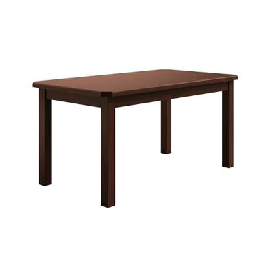 Imagem de Mesa De Madeira Maciça Castanho 160x88 Para Cozinha Sala Jantar Sfa
