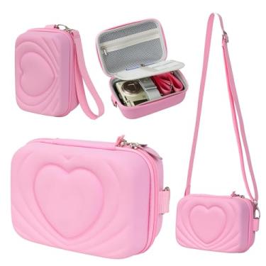 Imagem de qiaofei Estojo Para Câmera Digital Compatível Com Instax Mini 12/11, Camkory/Kodak Pixpro Fz45-Bk/Iweukjlo/Nsoela - Bolsa Protetora Compacta De 16 X 11 8 Cm Slot Cartão Sd (Design Bonito Viagens)