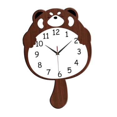 Imagem de WeiLaiKeQi Relógio de parede para decoração de casa com cauda giratória, relógio pendurado para sala de estar, sala de jantar, cozinha, 40cm