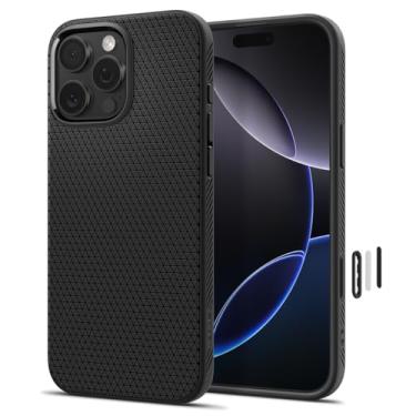 Imagem de Capa Spigen para iPhone 16 Pro Max, Liquid Air T [MagFit] [Cobertura do botão de controle da câmera] Compatível com MagSafe - Preto fosco