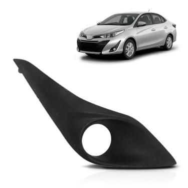 Imagem de Moldura Milha Toyota Yaris 2018 2019 Com Furo Novo