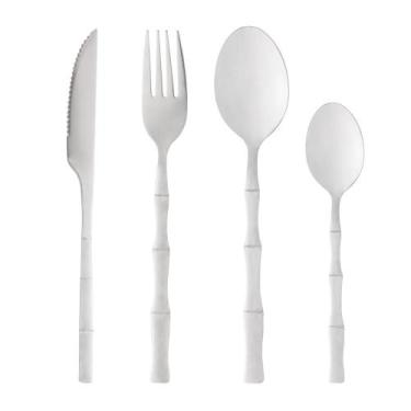 Imagem de Faqueiro Bambu Elegante (16 Peças) Inox - Lyor, Inox