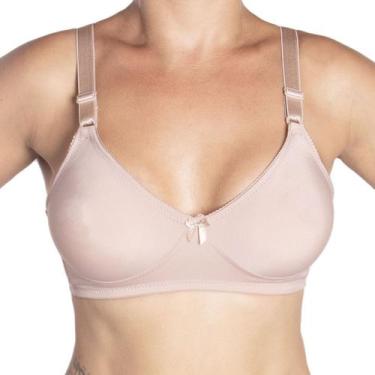 Imagem de Sutiã sem bojo liso reforçado sustentação princesa catarina, 44, Choco