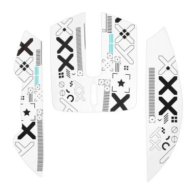 Imagem de Adesivos Grip Tape Antiderrapantes p/ Mouse Attack Shark X11 Branco