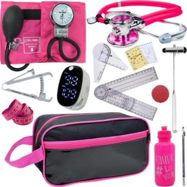 Imagem de Kit Fisioterapia Maleta Goniometro Martelo Buck Completo - Love Saude,